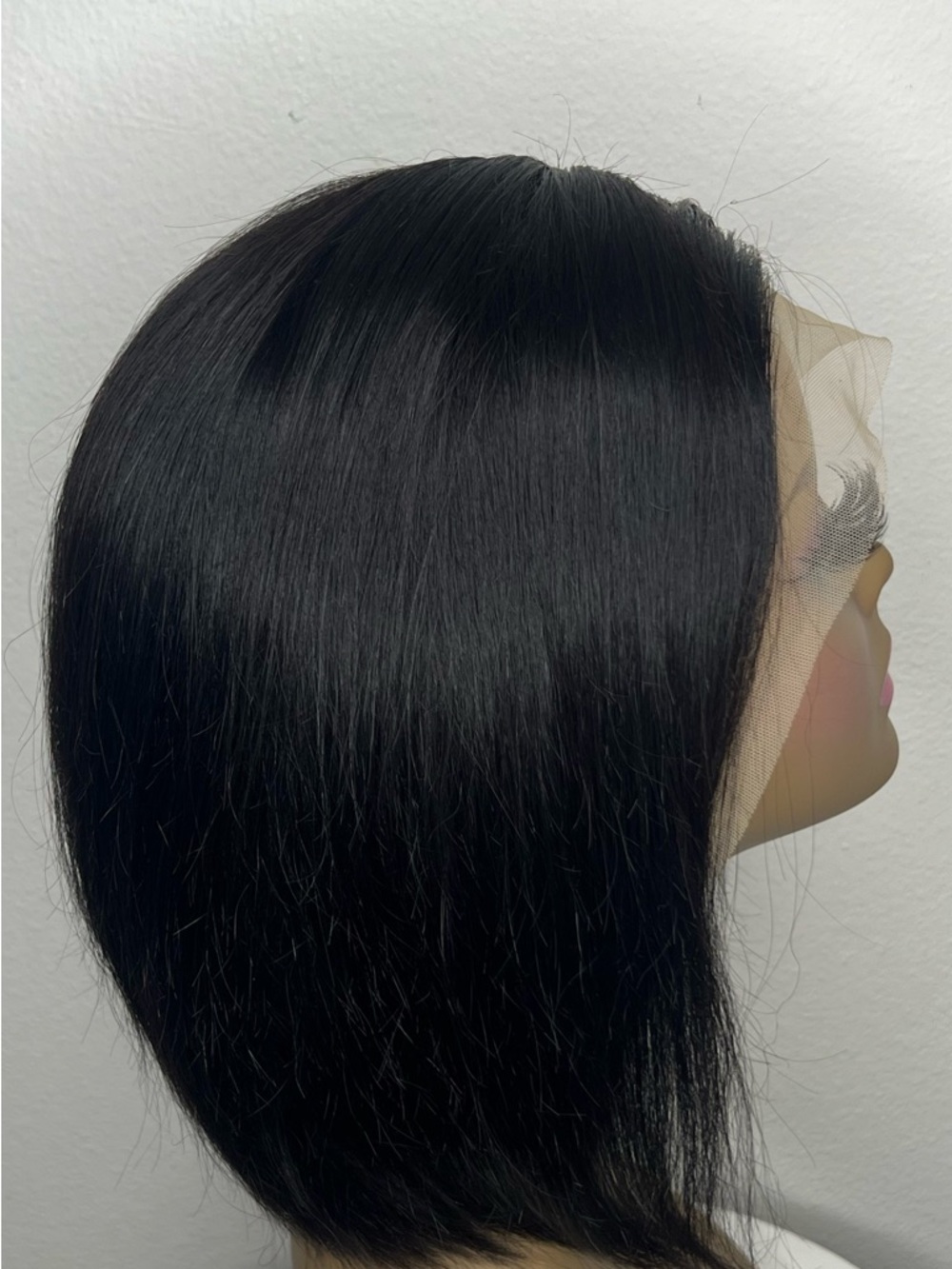 Black Lace Front Women's Straight Bob Wig - Unbranded